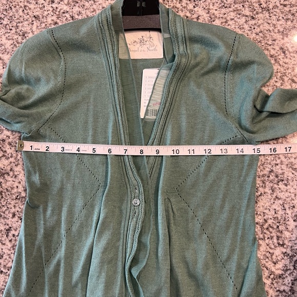 Anthropologie Angel of The North NWT Sage Green Cardigan - Picture 4 of 5
